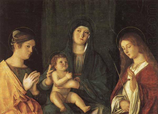 Madonna and Child Between SS.Catherine and Ursula, Giovanni Bellini